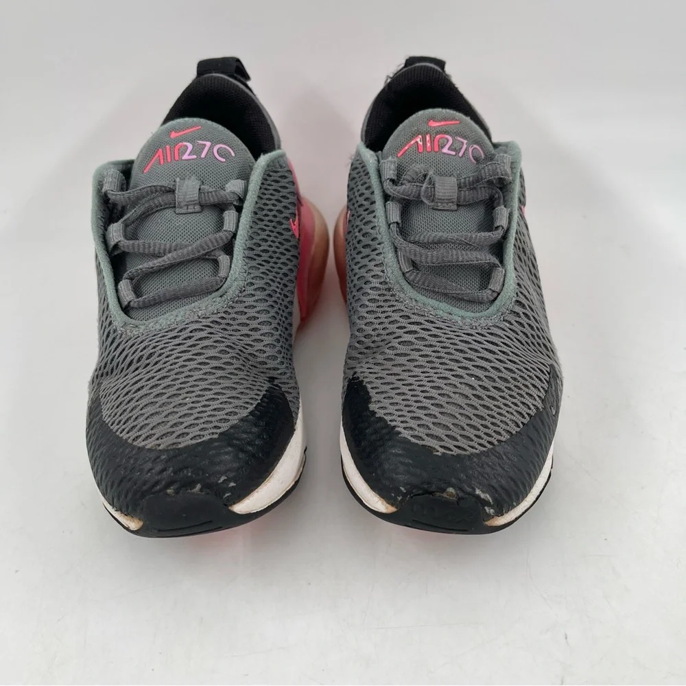 Nike Girl’s Size 11.5C Nike Air Max 270 Smoke Grey Hyper Pink Sneakers Shoes